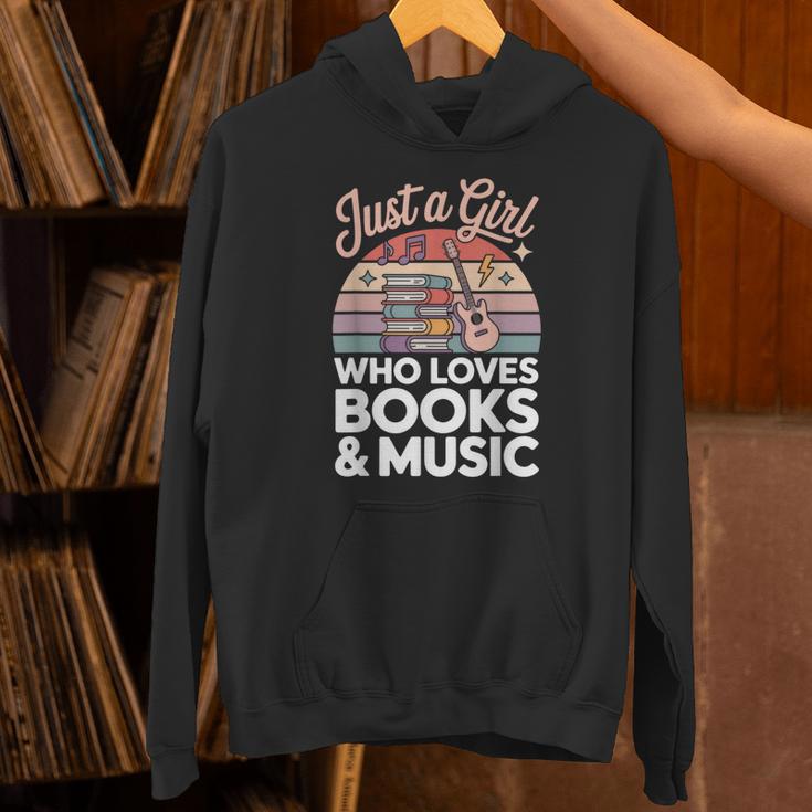 Just a Girl Who Loves Books And Music Unisex Hoodie