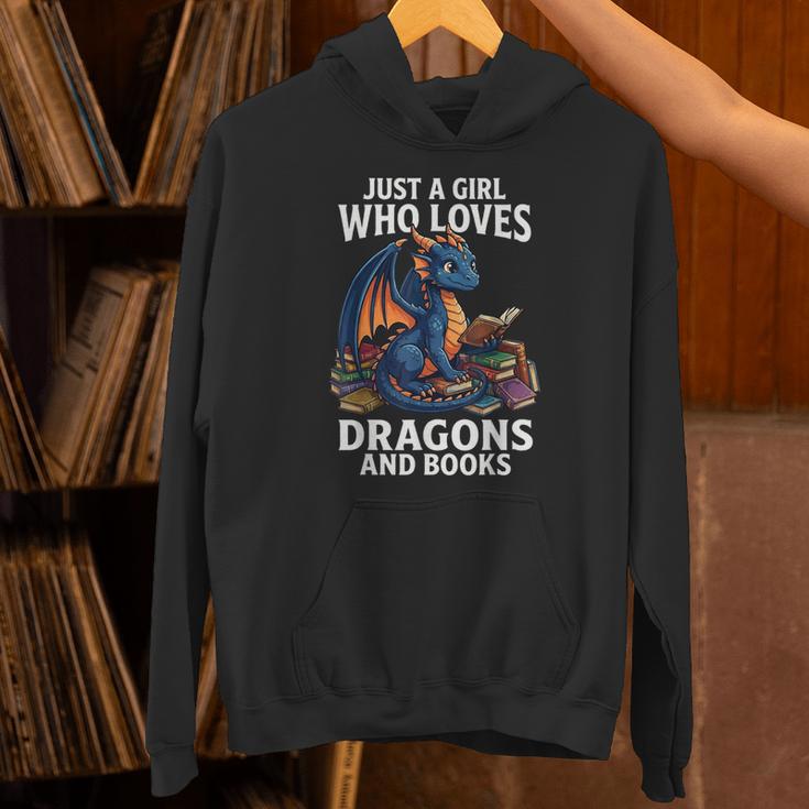 Just A Girl Who Loves Dragons And Books Unisex Hoodie
