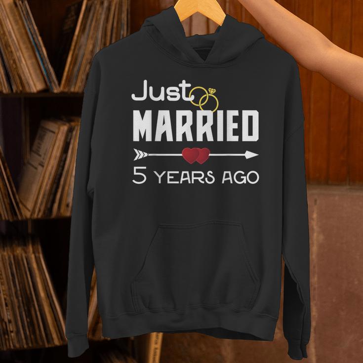 Just Married 5年前シャツ 結婚5周年記念 パーカー