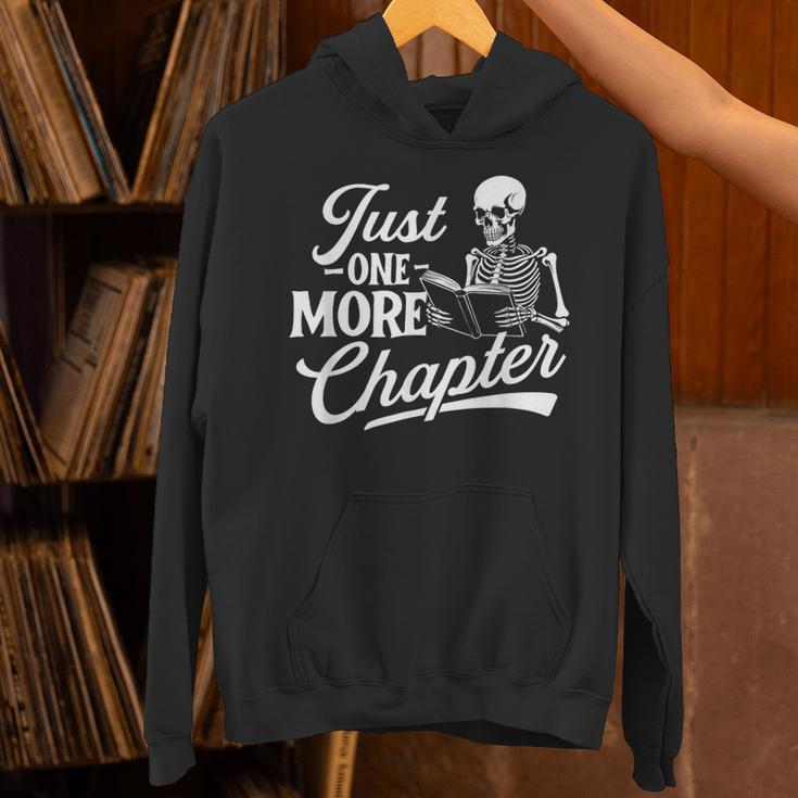 Just One More Chapter Book Lover Reading Bookworm Reader Unisex Hoodie