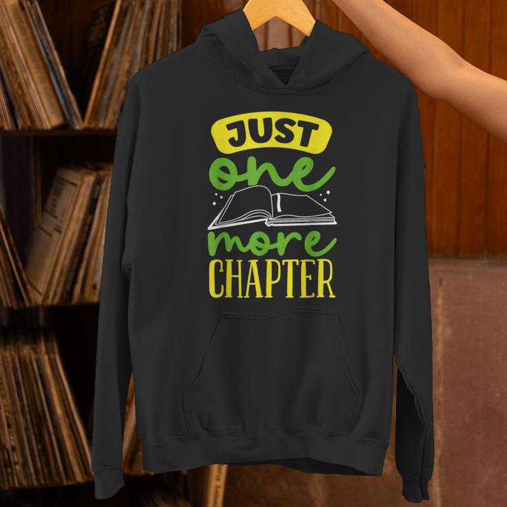Just One More Chapter Bookworm Book Reading Unisex Hoodie