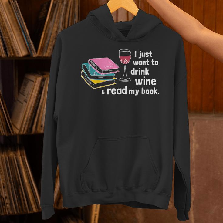 I Just Want To Drink Wine And Read My Book T-Shirt Unisex Hoodie I Just Want To Drink Wine And Read My Book T-Shirt Unisex Hoodie