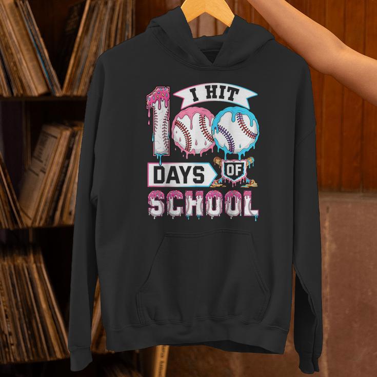 Kids 100 Days Of School Boys 100th Day Baseball Drip Toddler Unisex Hoodie Kids 100 Days Of School Boys 100th Day Baseball Drip Toddler Unisex Hoodie