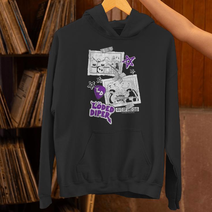 Kids DOAWK Purple Loded Diper Collage Book Series Unisex Hoodie