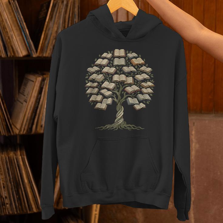 Knowledge Growth Tree Bibliophile Book Lover Library Art Unisex Hoodie
