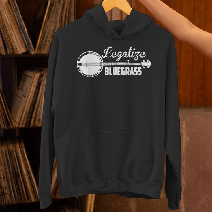 Legalize Bluegrass Banjo ビンテージヒッピーブルーグラス 音楽ファン パーカー