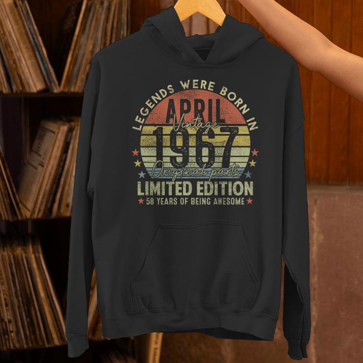 Legendince April 1967Intage 58Th Birthday Made In 1967 長袖tシャツ パーカー