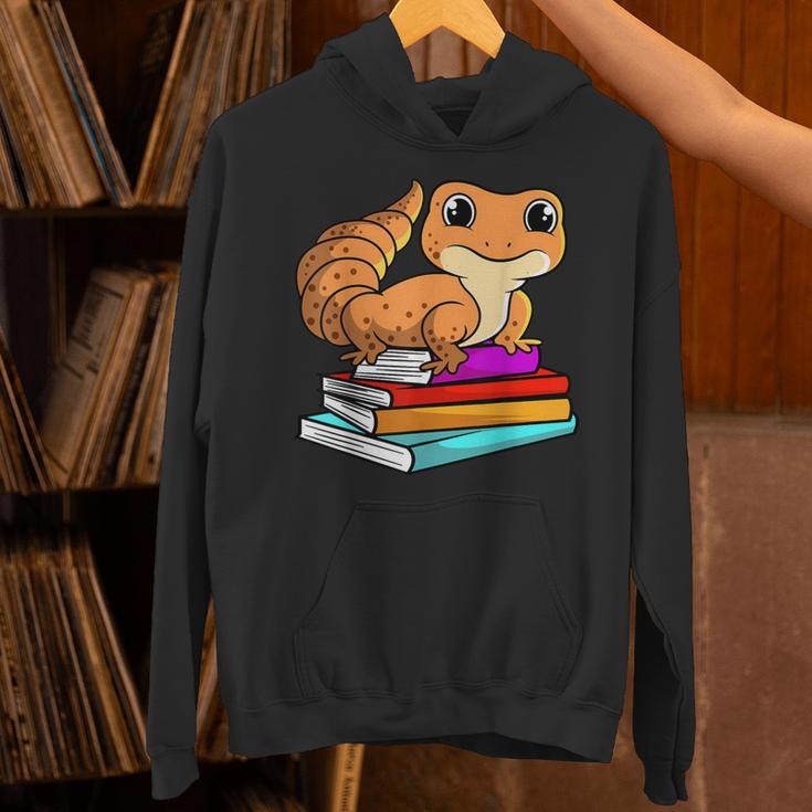 Leopard Gecko With Book Lizard Reptile Lover Unisex Hoodie Leopard Gecko With Book Lizard Reptile Lover Unisex Hoodie