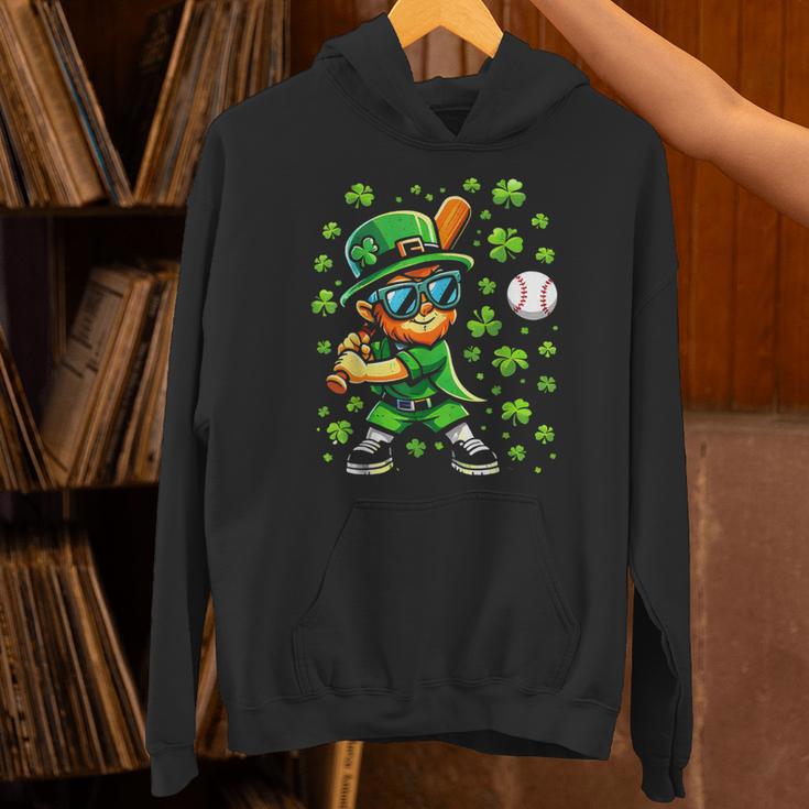 Leprechaun Playing Baseball Happy St Patricks Day Men Boys Unisex Hoodie Leprechaun Playing Baseball Happy St Patricks Day Men Boys Unisex Hoodie