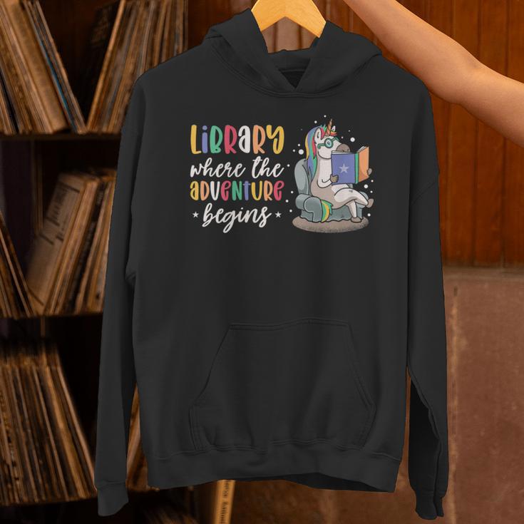 Librarian Book Reader Reading Unicorn Adventure Unisex Hoodie Librarian Book Reader Reading Unicorn Adventure Unisex Hoodie
