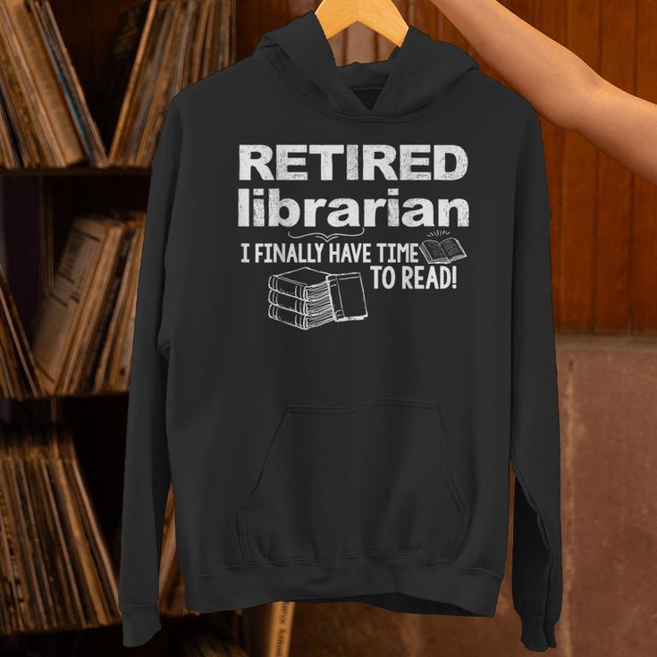 Librarian Retirement Party Retired Book Lover Unisex Hoodie