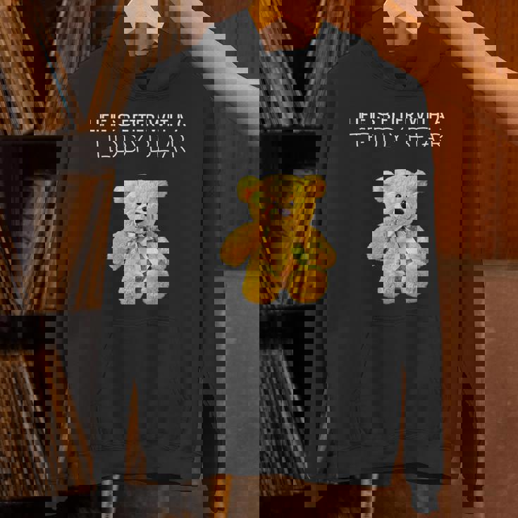 Life Is Better With A Teddy Bear All Life Matters テディベア パーカー