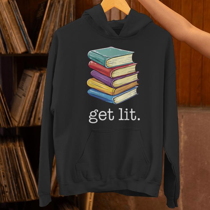 Get Lit Reading Book Unisex Hoodie