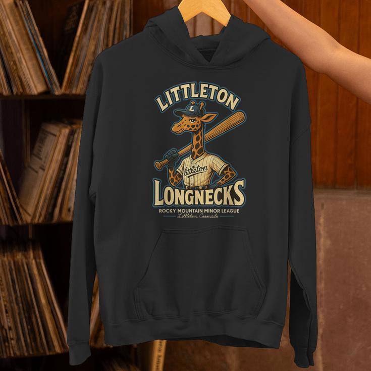 Littleton Longnecks Retro Minor League Baseball Unisex Hoodie Littleton Longnecks Retro Minor League Baseball Unisex Hoodie