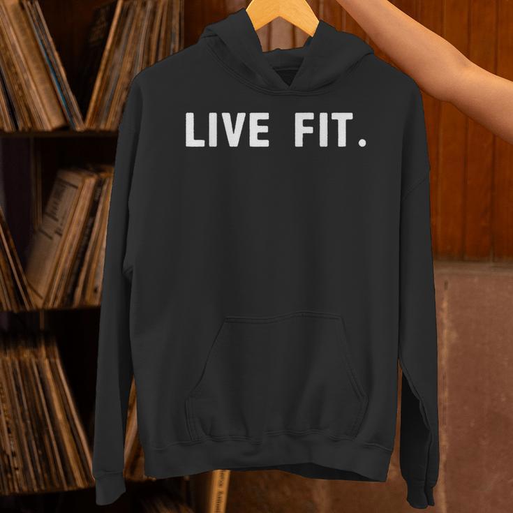 Live Fit フィットネス愛好家へのギフトに最適 パーカー