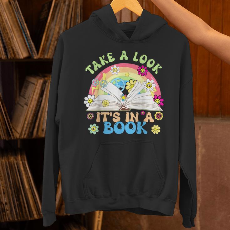 Take A Look Its In Book Books Lover Librarian Bookworm Unisex Hoodie