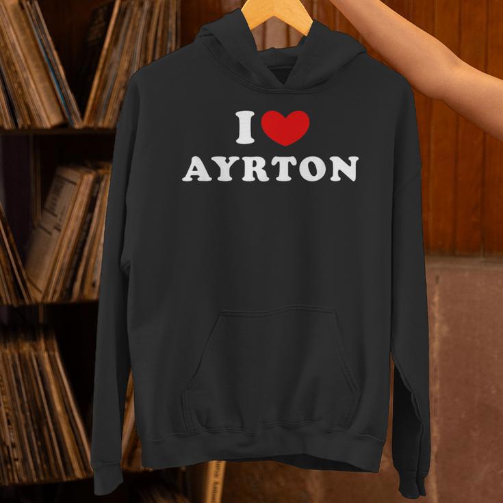 I Love Ayrton 私は愛する Ayrton パーカー