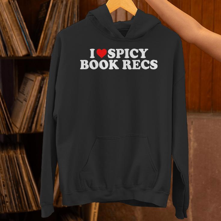I Love Heart Spicy Book Recs Fantasy Romance Recommendations Unisex Hoodie