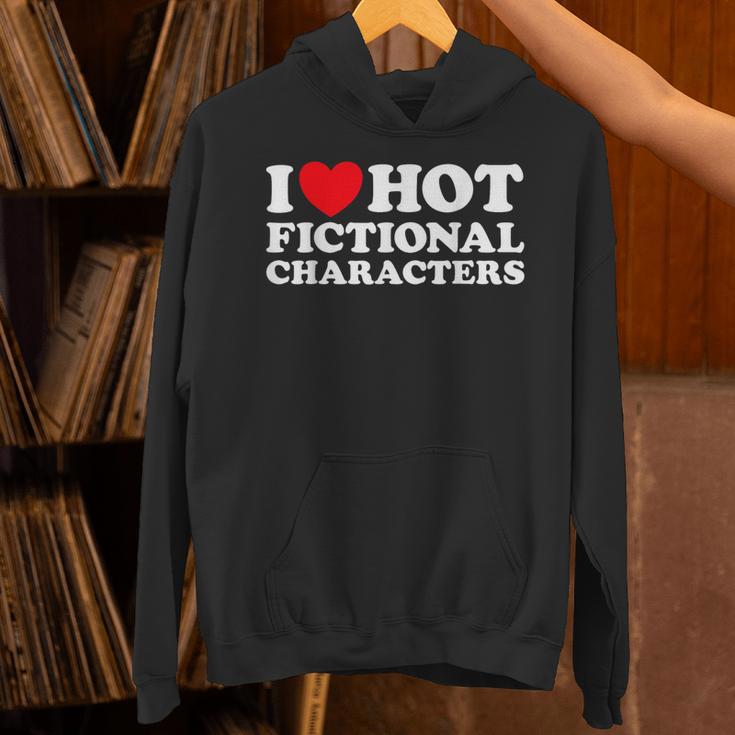 I Love Hot Fictional Characters Book Movie Game Fandom Unisex Hoodie
