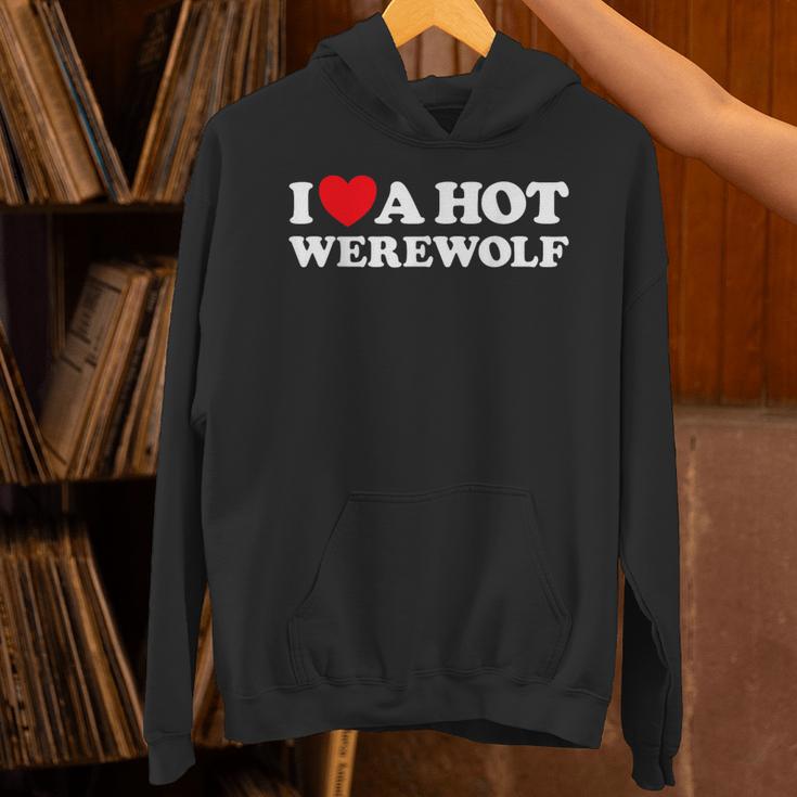 I Love A Hot Werewolf Lycan Wolfman Book Character Fan Unisex Hoodie