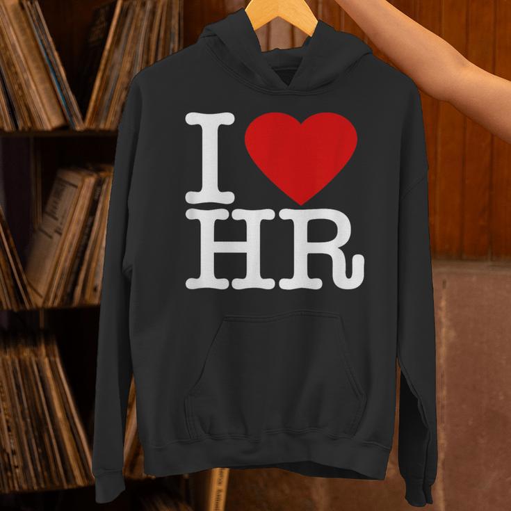 I Love Hr レッドハート 人事 パーカー