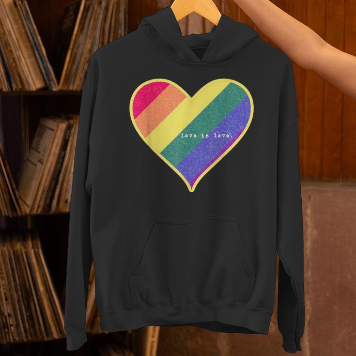 Love Is Love レインボーハート パーカー