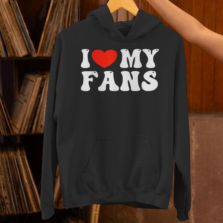 I Love My Fans パーカー