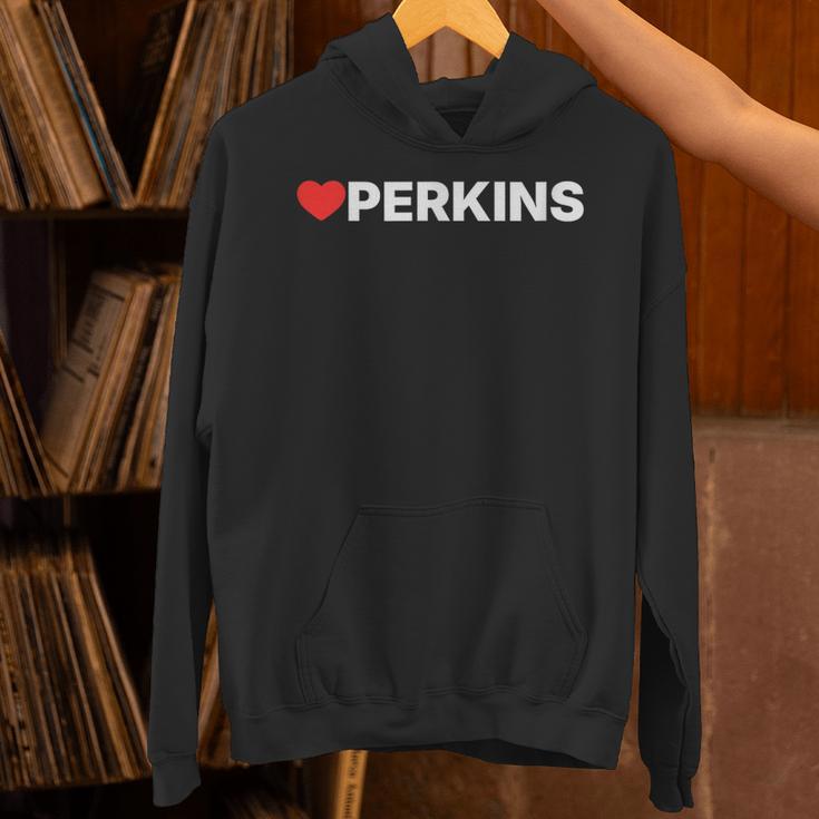Love Perkins ハート パーカー