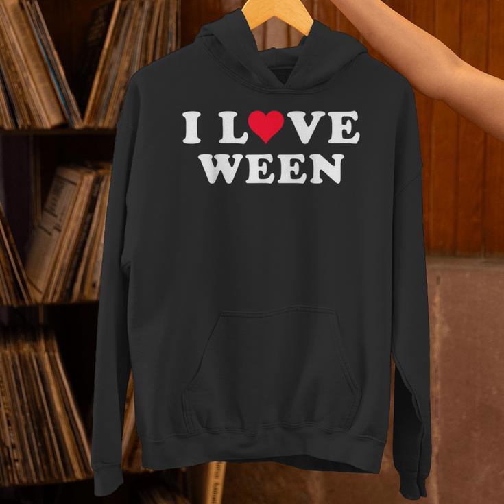 I Love Ween マッチング ガールフレンド&ボーイフレンド ウィーンネーム パーカー