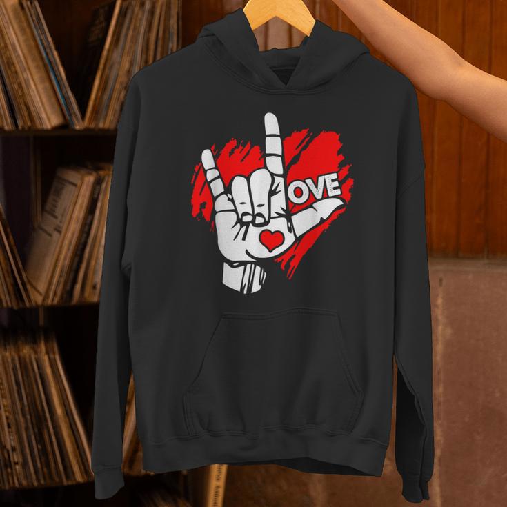 I Love You 手話 Asl Peak Languages パーカー
