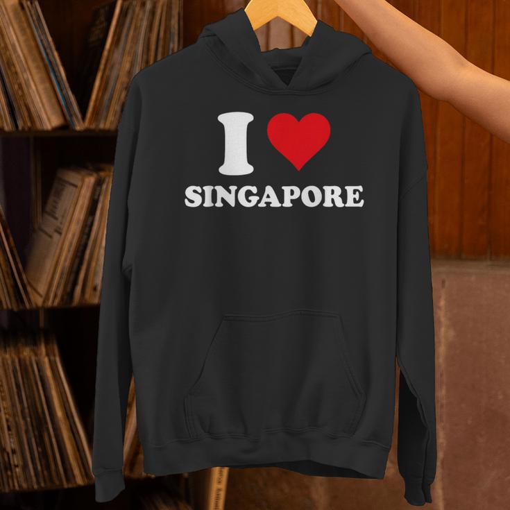 I Loveingapore Heart シンガポールギフト パーカー