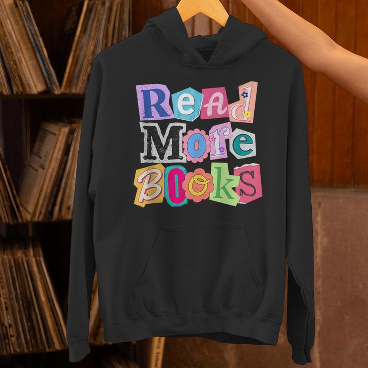 Magazine Letters Read More Books Unisex Hoodie Magazine Letters Read More Books Unisex Hoodie