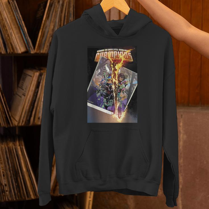 Marvel Comixology Champions Unlimited Comic Book Cover Unisex Hoodie Marvel Comixology Champions Unlimited Comic Book Cover Unisex Hoodie