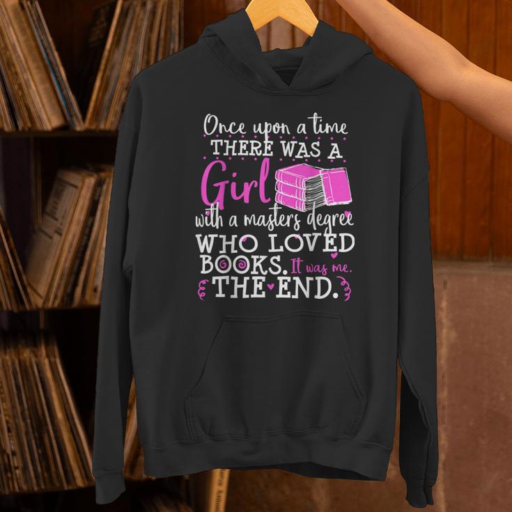 Masters Degree Graduation Book Lover Nerd Reader Geek Unisex Hoodie