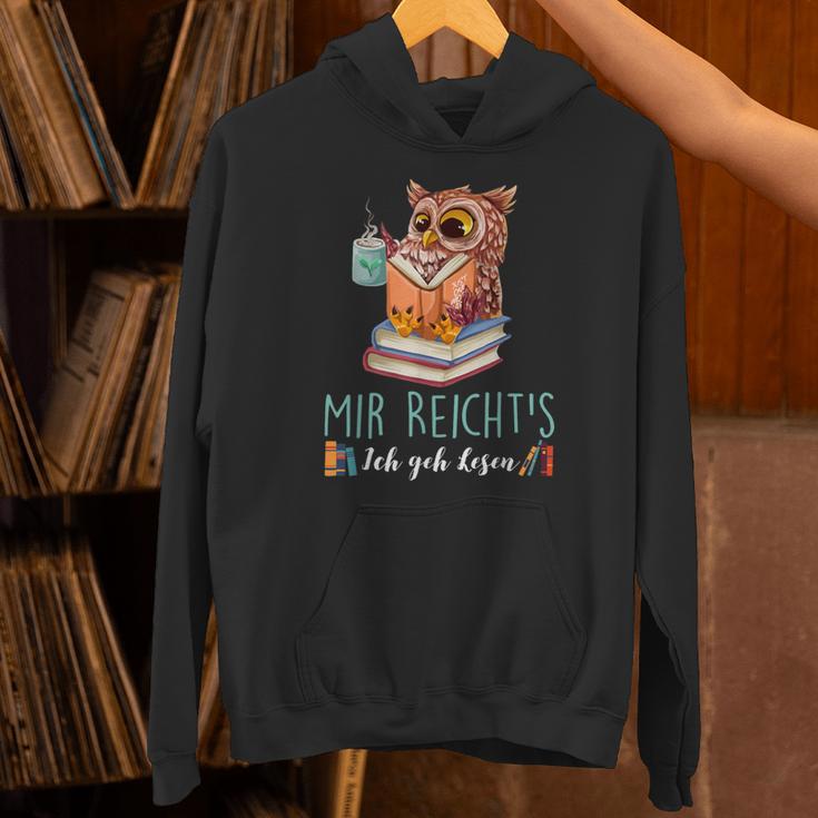 Mir Reicht's Ich Geh Resen Books Reading Fan Bookworm Owls Unisex Hoodie