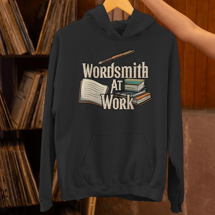 Wordsmith At Work Vintage Writer & Author Pen Book Lover Unisex Hoodie Wordsmith At Work Vintage Writer & Author Pen Book Lover Unisex Hoodie