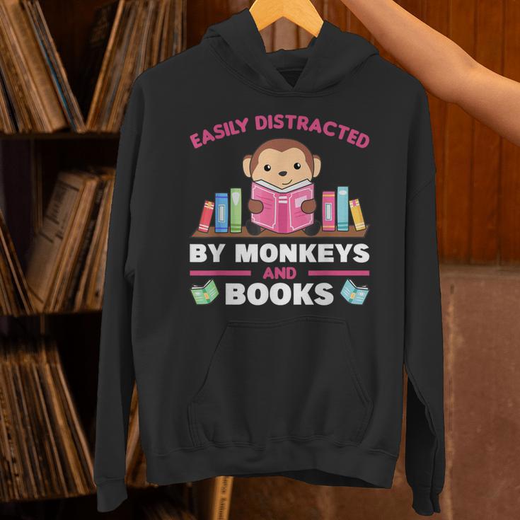 Monkeys And Books Saying With Book And Monkey Unisex Hoodie Monkeys And Books Saying With Book And Monkey Unisex Hoodie