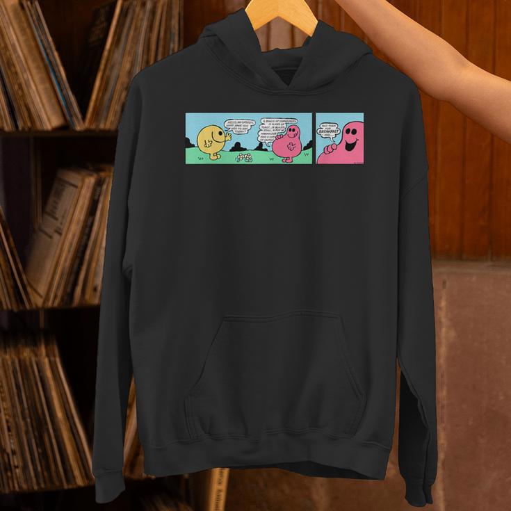 Mr Men Mr Greedy Retro Comic Book Colourful Unisex Hoodie Mr Men Mr Greedy Retro Comic Book Colourful Unisex Hoodie