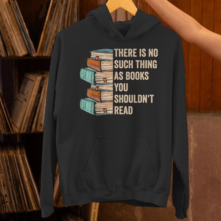 No Thing As Books You Shouldn't Read Banned Books Reader Unisex Hoodie