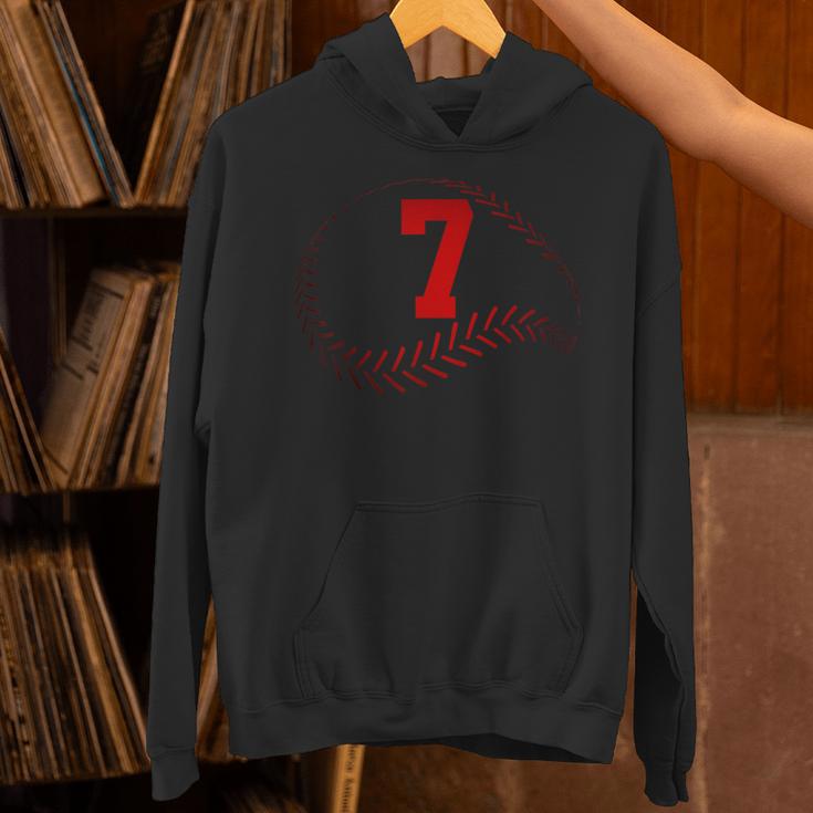 Number 7 Years Baseball 7TH Birthday Unisex Hoodie