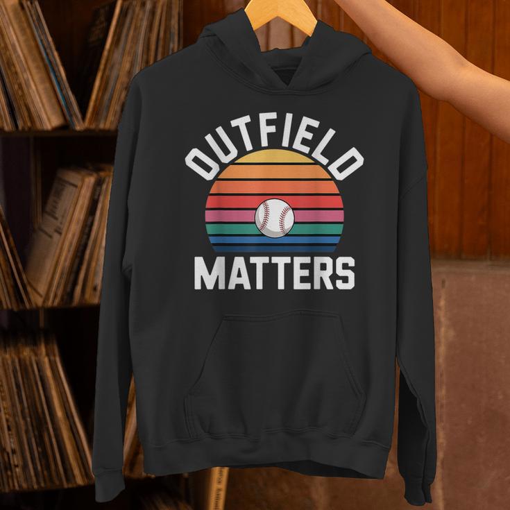 Outfield Matters Baseball Outfielder Athlete Sports Unisex Hoodie Outfield Matters Baseball Outfielder Athlete Sports Unisex Hoodie