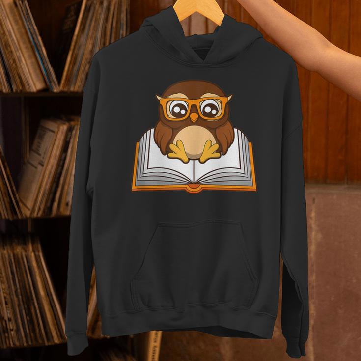 Owl Book Literature Book Reading Unisex Hoodie