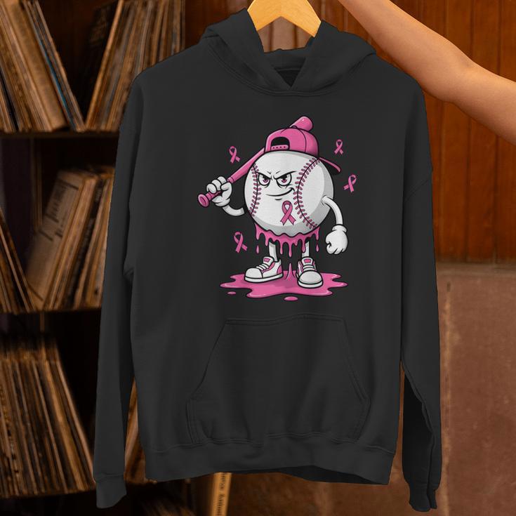 Pink Ribbon Baseball Breast Cancer Awareness Unisex Hoodie Pink Ribbon Baseball Breast Cancer Awareness Unisex Hoodie