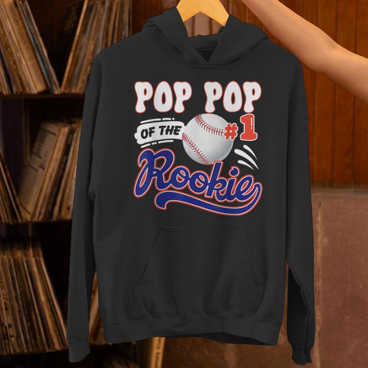 Pop Pop Rookie Of Year 1st Birthday Baseball Theme Matching Unisex Hoodie Pop Pop Rookie Of Year 1st Birthday Baseball Theme Matching Unisex Hoodie