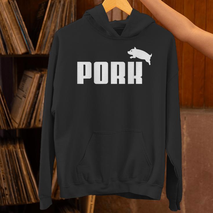 Pork – 面白いtシャツ Bbqスモーカーベーコン愛好家用 パーカー