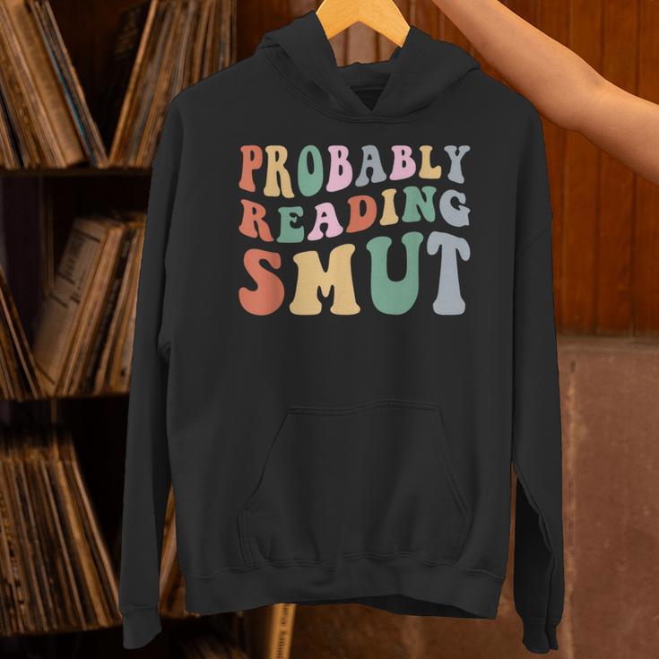 Probably Reading Smut Retro Spicy Romance Books Smut Reader Unisex Hoodie