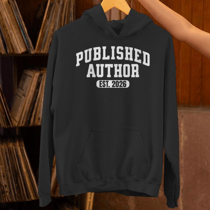 Proud Published Author 2026 Mom Dad Vintage Poet Book Writer Unisex Hoodie