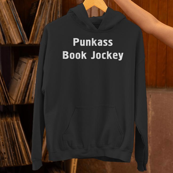 Punkass Book Jockey Bookworm Librarian Reader Tshirt Unisex Hoodie