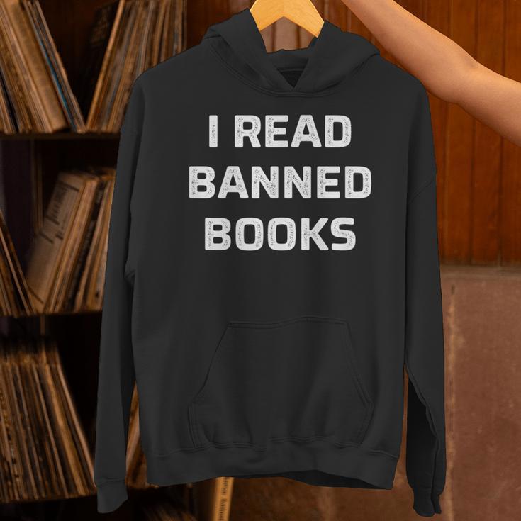 I Read Banned Books Vintage Style Unisex Hoodie I Read Banned Books Vintage Style Unisex Hoodie