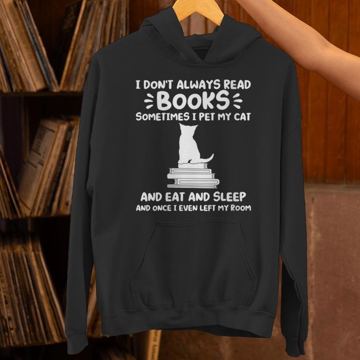 I Read Books & Pet My Cat Books & Cats Unisex Hoodie I Read Books & Pet My Cat Books & Cats Unisex Hoodie